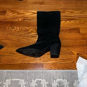 Sam Edelman Black Heeled Boots. Leah la style